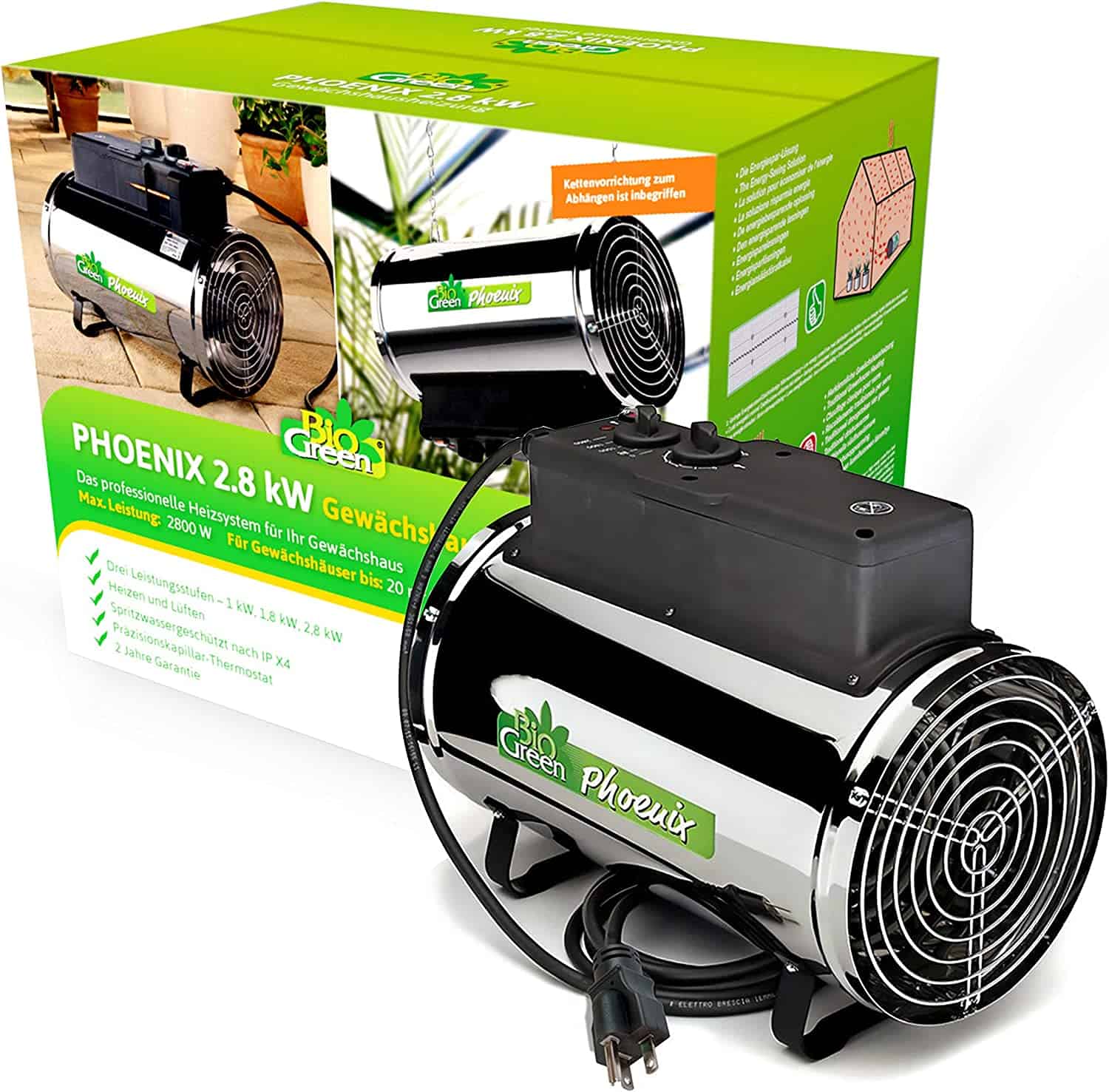 Bio Green PHX 2.8/US Phoenix Greenhouse Heater